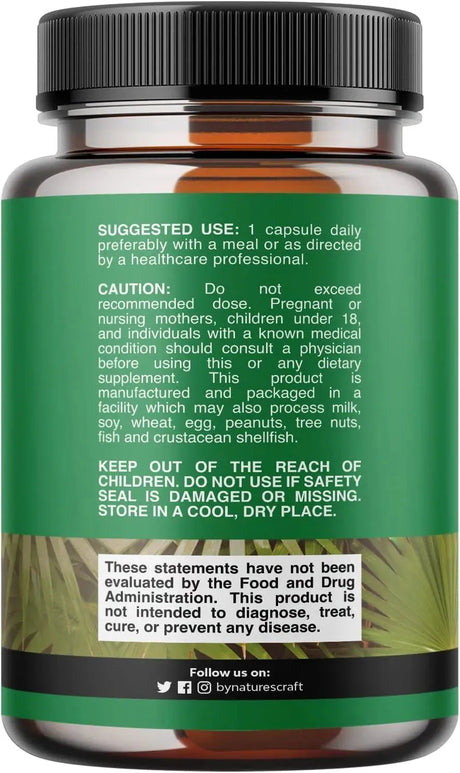 NATURES CRAFT - Natures Craft Pure Saw Palmetto Extract 200 Capsulas - The Red Vitamin MX - Suplementos Alimenticios - {{ shop.shopifyCountryName }}