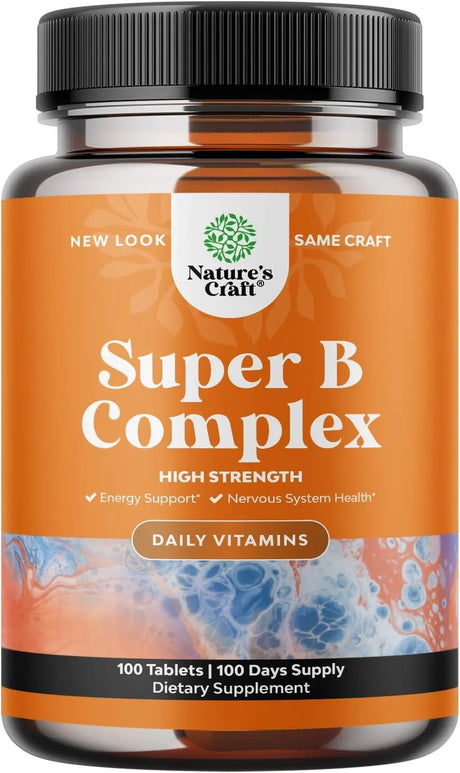 NATURES CRAFT - Natures Craft Vitamin B Complex 100 Tabletas - The Red Vitamin MX - Suplementos Alimenticios - {{ shop.shopifyCountryName }}