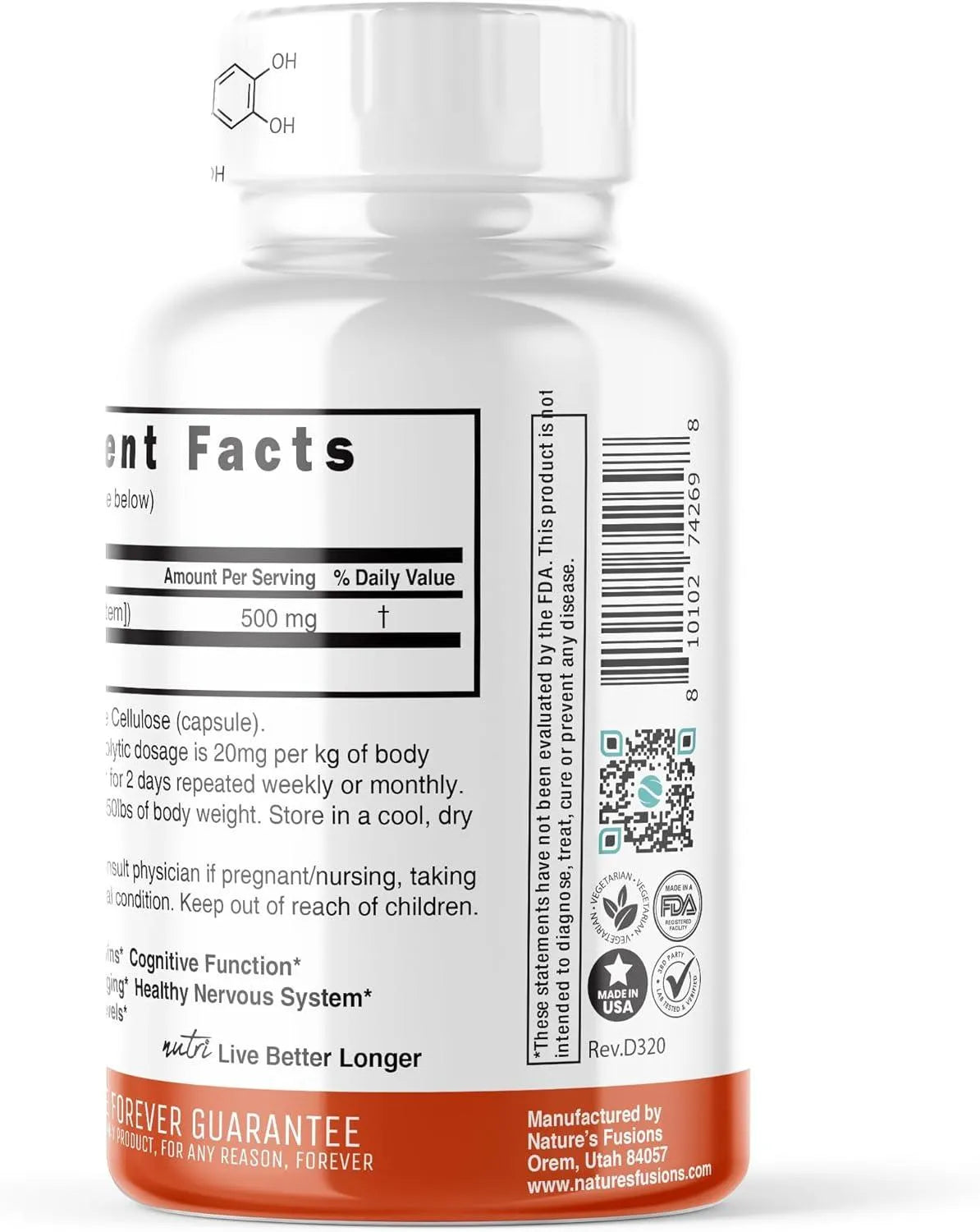 NATURE´S FUSIONS - Nature's Fusions Fisetin 500Mg. 60 Capsulas - The Red Vitamin MX - Suplementos Alimenticios - {{ shop.shopifyCountryName }}