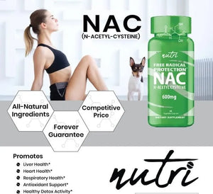 NATURE´S FUSIONS - Nature's Fusions NAC N-Acetyl Cysteine 600Mg. 120 Capsulas - The Red Vitamin MX - Suplementos Alimenticios - {{ shop.shopifyCountryName }}