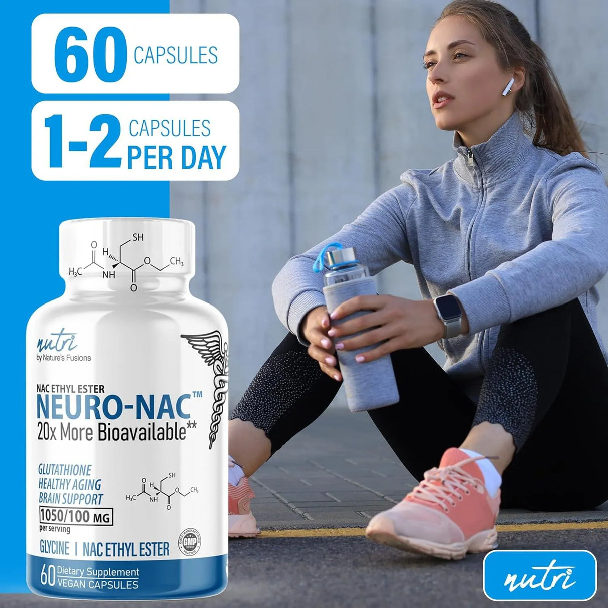 NATURE´S FUSIONS - Nature's Fusions Neuro NAC Supplement N-Acetyl Cysteine Ethyl Ester 60 Capsulas - The Red Vitamin MX - Suplementos Alimenticios - {{ shop.shopifyCountryName }}