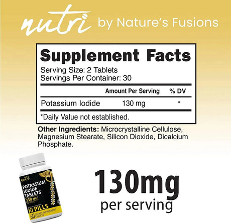 NATURE´S FUSIONS - Nature's Fusions Potassium Iodide 130Mg. 120 Tabletas 2 Pack - The Red Vitamin MX - Suplementos Alimenticios - {{ shop.shopifyCountryName }}