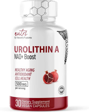 NATURE´S FUSIONS - Nutri Urolithin A 500Mg. 30 Capsulas - The Red Vitamin MX - Suplementos Alimenticios - {{ shop.shopifyCountryName }}