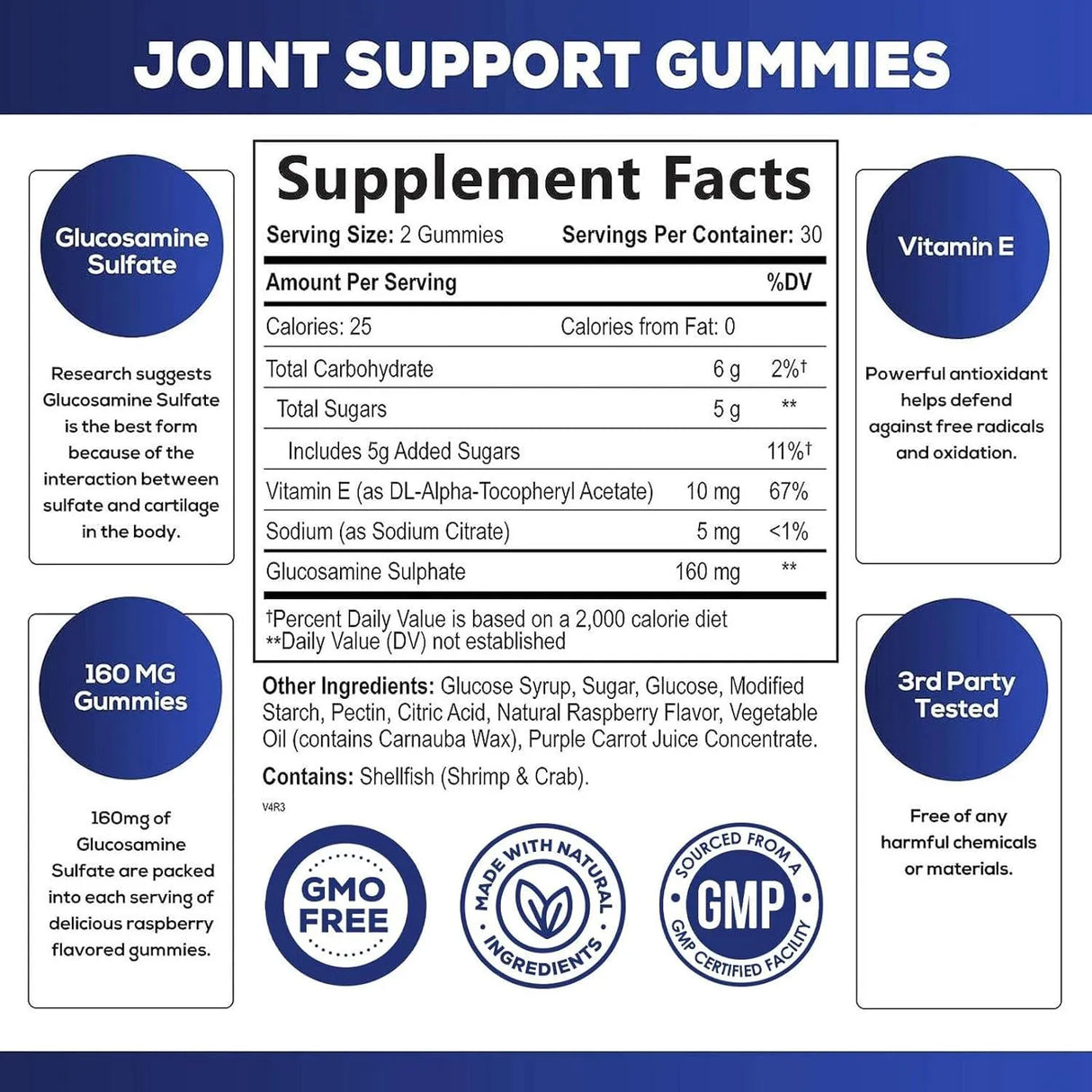 NATURE´S GUMMIES - Nature's Gummies Joint Support Glucosamine 60 Gomitas - The Red Vitamin MX - Suplementos Alimenticios - {{ shop.shopifyCountryName }}