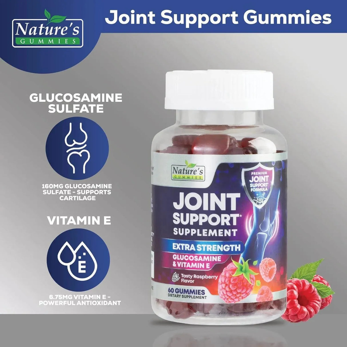 NATURE´S GUMMIES - Nature's Gummies Joint Support Glucosamine 60 Gomitas - The Red Vitamin MX - Suplementos Alimenticios - {{ shop.shopifyCountryName }}