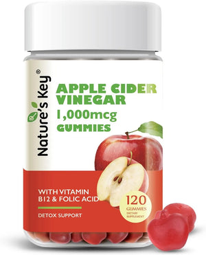 NATURE´S KEY - Nature's Key Apple Cider Vinegar 120 Gomitas - The Red Vitamin MX - Suplementos Alimenticios - {{ shop.shopifyCountryName }}