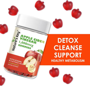 NATURE´S KEY - Nature's Key Apple Cider Vinegar 120 Gomitas - The Red Vitamin MX - Suplementos Alimenticios - {{ shop.shopifyCountryName }}