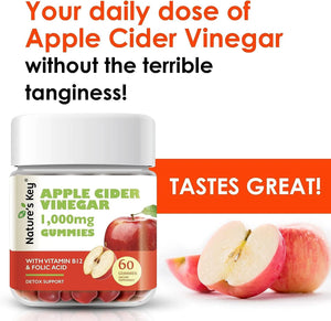 NATURE´S KEY - Nature's Key Apple Cider Vinegar 60 Gomitas - The Red Vitamin MX - Suplementos Alimenticios - {{ shop.shopifyCountryName }}