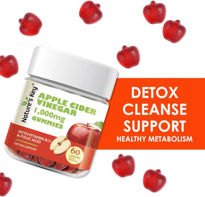 NATURE´S KEY - Nature's Key Apple Cider Vinegar 60 Gomitas - The Red Vitamin MX - Suplementos Alimenticios - {{ shop.shopifyCountryName }}