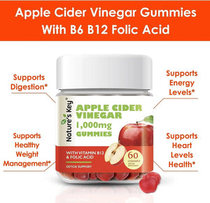 NATURE´S KEY - Nature's Key Apple Cider Vinegar 60 Gomitas - The Red Vitamin MX - Suplementos Alimenticios - {{ shop.shopifyCountryName }}