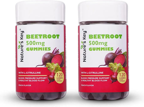 NATURE´S KEY - Nature's Key Beetroot Gummies 120 Gomitas 2 Pack - The Red Vitamin MX - Suplementos Alimenticios - {{ shop.shopifyCountryName }}