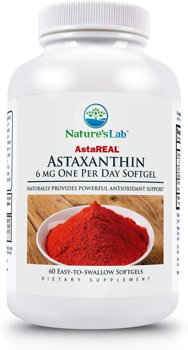 NATURES LAB - Nature's Lab AstaREAL Astaxanthin 6Mg. 60 Capsulas - The Red Vitamin MX - Suplementos Alimenticios - {{ shop.shopifyCountryName }}