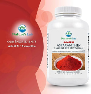 NATURES LAB - Nature's Lab AstaREAL Astaxanthin 6Mg. 60 Capsulas - The Red Vitamin MX - Suplementos Alimenticios - {{ shop.shopifyCountryName }}