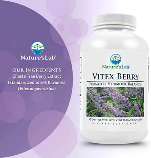 NATURES LAB - Nature's Lab Baya Casto Berry 500Mg. 90 Capsulas - The Red Vitamin MX - Suplementos Alimenticios - {{ shop.shopifyCountryName }}