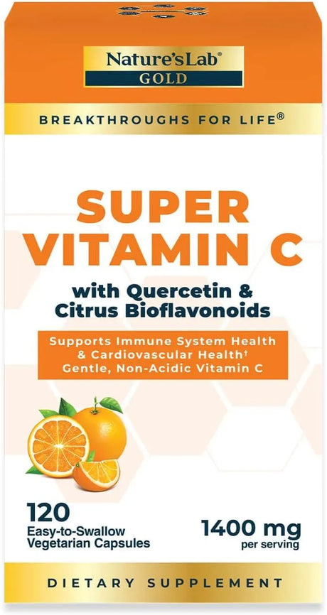 NATURES LAB - Nature’s Lab Gold Super Vitamin C 1000Mg. 120 Capsulas - The Red Vitamin MX - Suplementos Alimenticios - {{ shop.shopifyCountryName }}