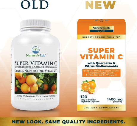 NATURES LAB - Nature’s Lab Gold Super Vitamin C 1000Mg. 120 Capsulas - The Red Vitamin MX - Suplementos Alimenticios - {{ shop.shopifyCountryName }}
