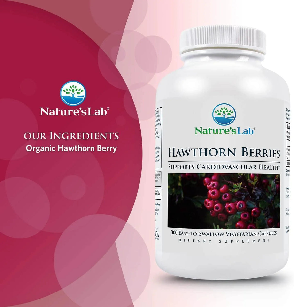 NATURES LAB - Nature's Lab Hawthorn Berries 300 Capsulas - The Red Vitamin MX - Suplementos Alimenticios - {{ shop.shopifyCountryName }}