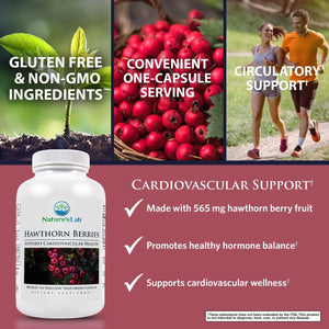 NATURES LAB - Nature's Lab Hawthorn Berries 300 Capsulas - The Red Vitamin MX - Suplementos Alimenticios - {{ shop.shopifyCountryName }}