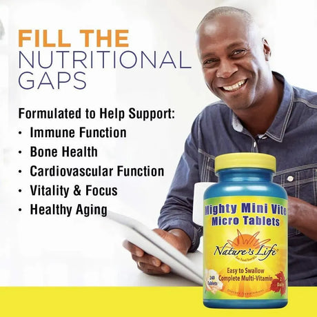 NATURES LIFE - Nature's Life Mighty Mini Vite Complete Daily Multivitamin 240 Tabletas - The Red Vitamin MX - Suplementos Alimenticios - {{ shop.shopifyCountryName }}