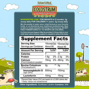 NATURE´S MEAL - Nature's Meal Colostrum Powder Immune Support for Kids 120Gr. - The Red Vitamin MX - Suplementos Alimenticios - {{ shop.shopifyCountryName }}