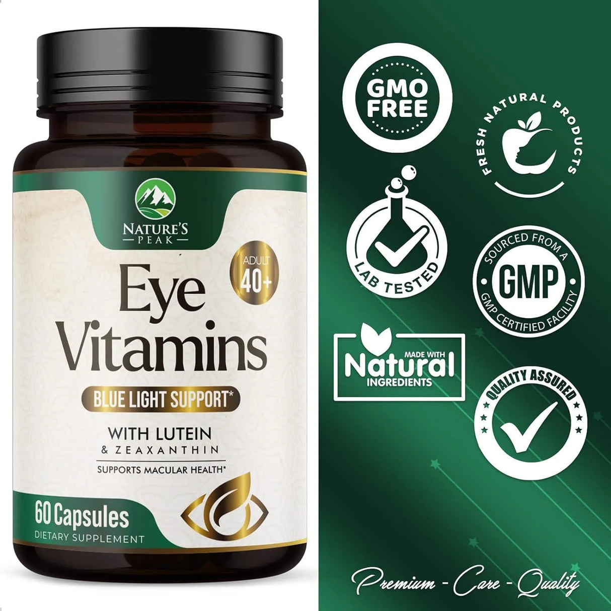 NATURE´S PEAK - Nature's Peak Eye Vitamins with Lutein, Zeaxanthin, Bilberry & Zinc 60 Capsulas - The Red Vitamin MX - Suplementos Alimenticios - {{ shop.shopifyCountryName }}