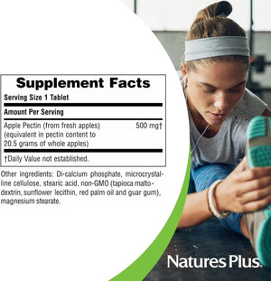 NATURES PLUS - Nature's Plus Apple Pectin 500Mg. 180 Tabletas - The Red Vitamin MX - Suplementos Alimenticios - {{ shop.shopifyCountryName }}