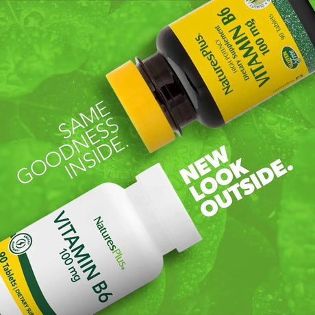 NATURES PLUS - Nature's Plus Vitamin B-6 100Mg. 90 Tabletas - The Red Vitamin MX - Suplementos Alimenticios - {{ shop.shopifyCountryName }}