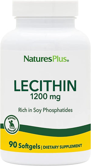 NATURES PLUS - Natures Plus Lecithin 1200Mg. 90 Capsulas Blandas - The Red Vitamin MX - Suplementos Alimenticios - {{ shop.shopifyCountryName }}