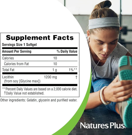 NATURES PLUS - Natures Plus Lecithin 1200Mg. 90 Capsulas Blandas - The Red Vitamin MX - Suplementos Alimenticios - {{ shop.shopifyCountryName }}