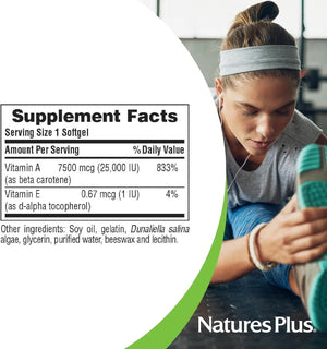 NATURES PLUS - Natures Plus Natural Beta Carotene 25,000 IU 90 Capsulas Blandas - The Red Vitamin MX - Suplementos Alimenticios - {{ shop.shopifyCountryName }}