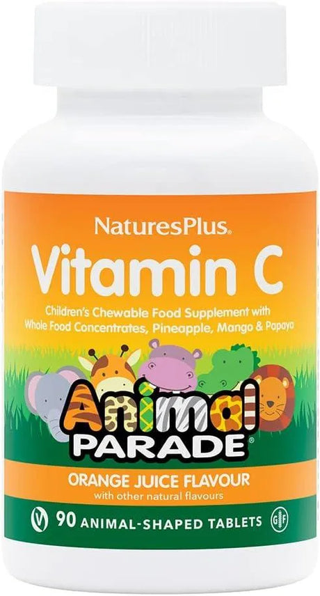 NATURES PLUS - NaturesPlus Animal Parade Vitamin C Children's 90 Tabletas Masticables - The Red Vitamin MX - Suplementos Alimenticios - {{ shop.shopifyCountryName }}