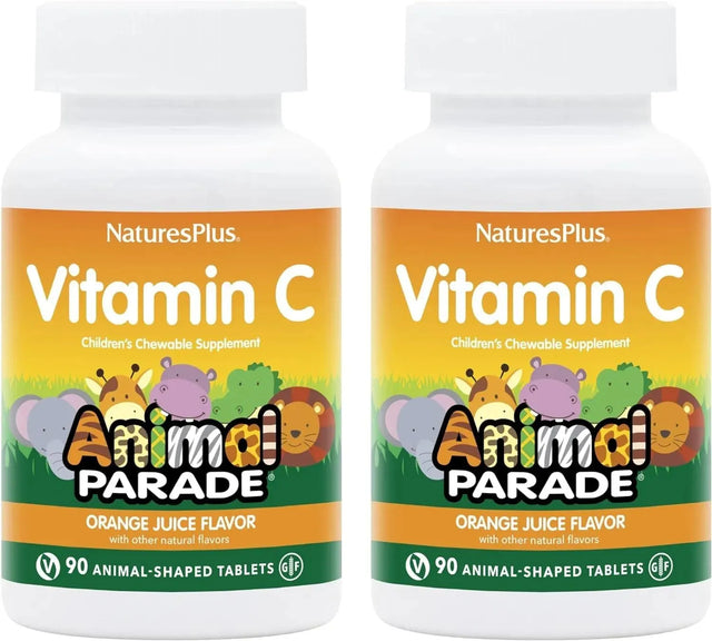 NATURES PLUS - NaturesPlus Animal Parade Vitamin C Children's Chewable 90 Tabletas Masticables 2 Pack - The Red Vitamin MX - Suplementos Alimenticios - {{ shop.shopifyCountryName }}