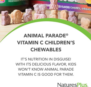 NATURES PLUS - NaturesPlus Animal Parade Vitamin C Children's Chewable 90 Tabletas Masticables 2 Pack - The Red Vitamin MX - Suplementos Alimenticios - {{ shop.shopifyCountryName }}