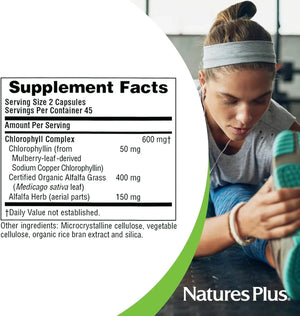 NATURES PLUS - NaturesPlus Chlorophyll Complex 90 Capsulas - The Red Vitamin MX - Suplementos Alimenticios - {{ shop.shopifyCountryName }}