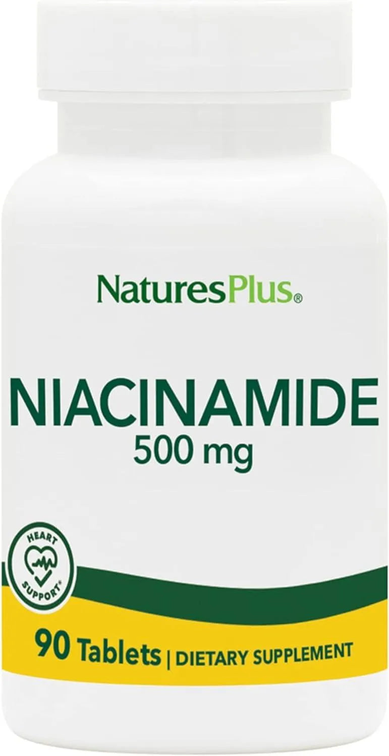 NATURES PLUS - NaturesPlus Niacinamide 500Mg. 90 Tabletas - The Red Vitamin MX - Suplementos Alimenticios - {{ shop.shopifyCountryName }}