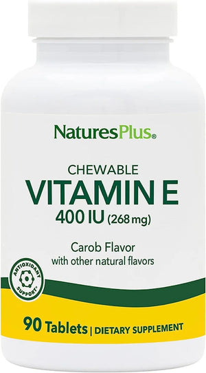 NATURES PLUS - NaturesPlus Vitamin E Chewable 268Mg. 90 Tabletas - The Red Vitamin MX - Suplementos Alimenticios - {{ shop.shopifyCountryName }}