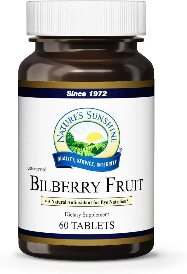 NATURES SUNSHINE - Nature's Sunshine Bilberry Fruit Concentrate 60 Tabletas - The Red Vitamin MX - Suplementos Alimenticios - {{ shop.shopifyCountryName }}