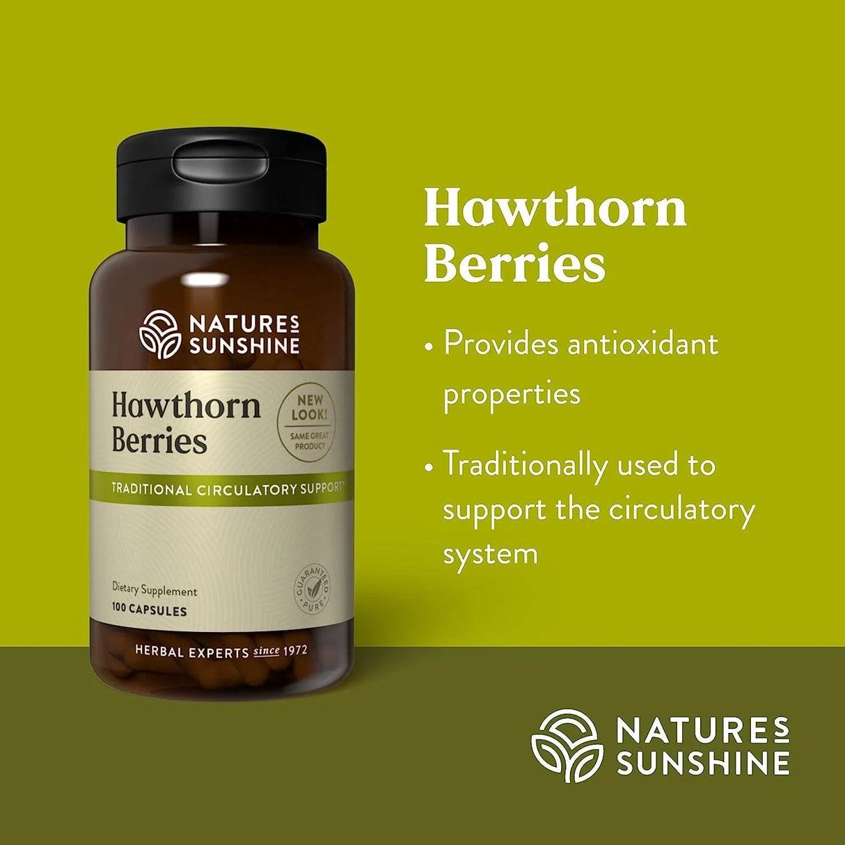 NATURES SUNSHINE - Nature's Sunshine Hawthorn Berries 100 Capsulas - The Red Vitamin MX - Suplementos Alimenticios - {{ shop.shopifyCountryName }}