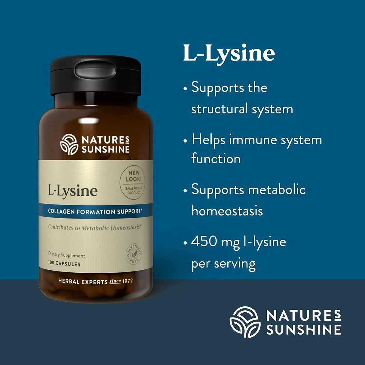 NATURES SUNSHINE - Nature's Sunshine L-Lysine 100 Capsulas - The Red Vitamin MX - Suplementos Alimenticios - {{ shop.shopifyCountryName }}