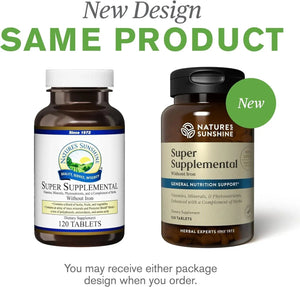 NATURES SUNSHINE - Nature's Sunshine Super Supplemental w/o Iron 120 Tabletas - The Red Vitamin MX - Suplementos Alimenticios - {{ shop.shopifyCountryName }}