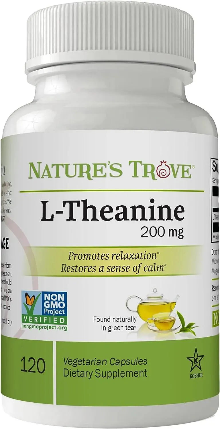 NATURE´S TROVE - Nature's Trove L-Theanine 200Mg. 120 Capsulas - The Red Vitamin MX - Suplementos Alimenticios - {{ shop.shopifyCountryName }}