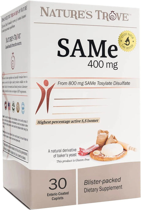 NATURE´S TROVE - Nature's Trove SAM-e 400Mg. 30 Tabletas - The Red Vitamin MX - Suplementos Alimenticios - {{ shop.shopifyCountryName }}