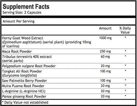 NATURES WELLNESS - Natures Wellness Horny Goat Weed Extract with Maca 60 Capsulas - The Red Vitamin MX - Suplementos Alimenticios - {{ shop.shopifyCountryName }}