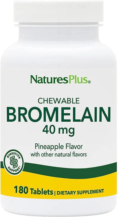 NATURESPLUS - NaturesPlus Chewable Bromelain 40Mg. 180 Tabletas - The Red Vitamin MX - Suplementos Alimenticios - {{ shop.shopifyCountryName }}