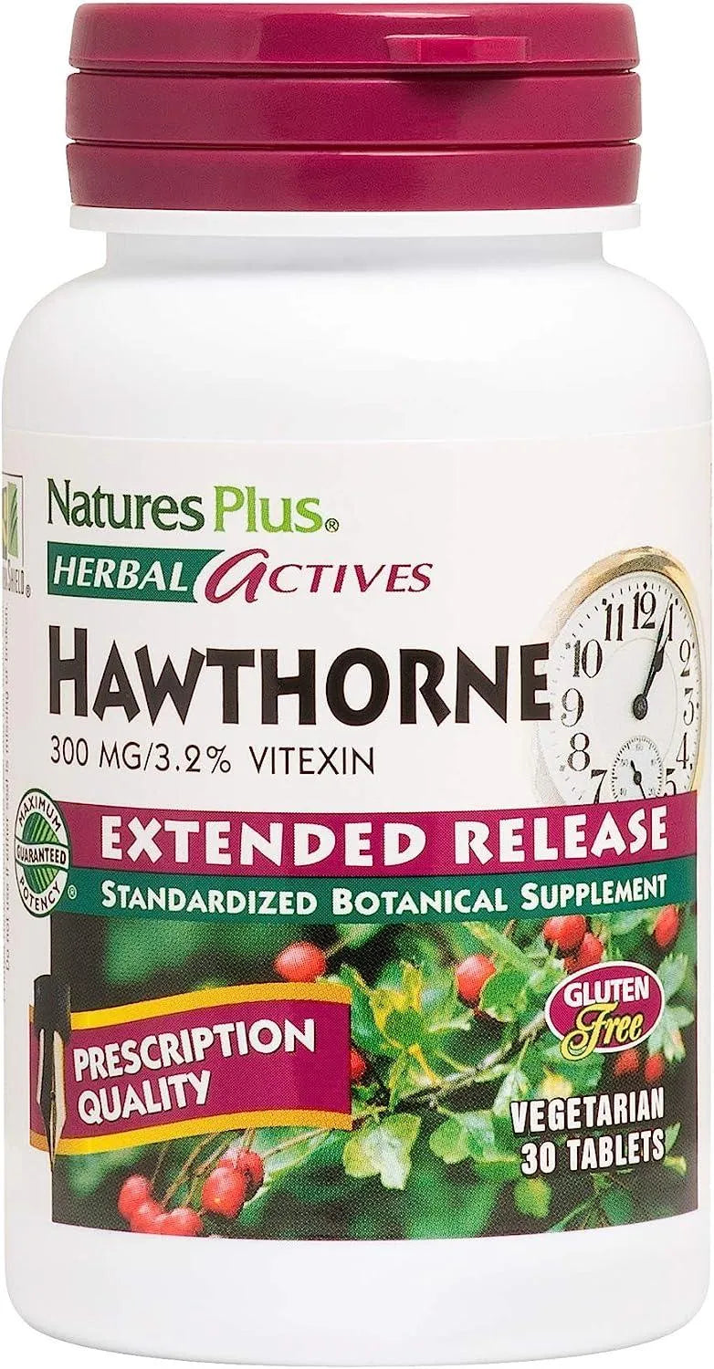 NATURESPLUS - NaturesPlus Herbal Actives Hawthorne 300Mg. 30 Tabletas - The Red Vitamin MX - Suplementos Alimenticios - {{ shop.shopifyCountryName }}