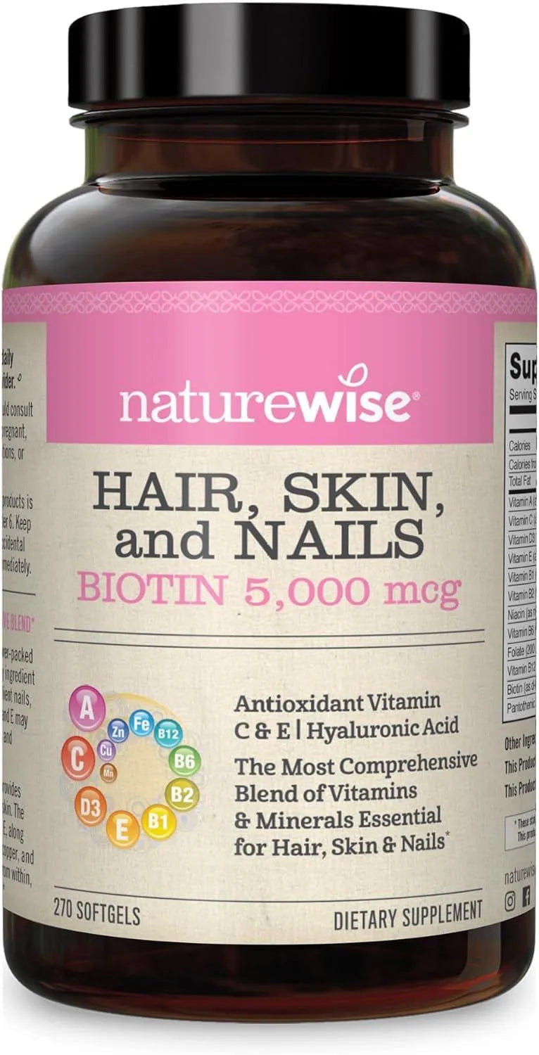 NATUREWISE - NatureWise Hair Skin and Nails Vitamin 270 Capsulas Blandas - The Red Vitamin MX - Suplementos Alimenticios - {{ shop.shopifyCountryName }}