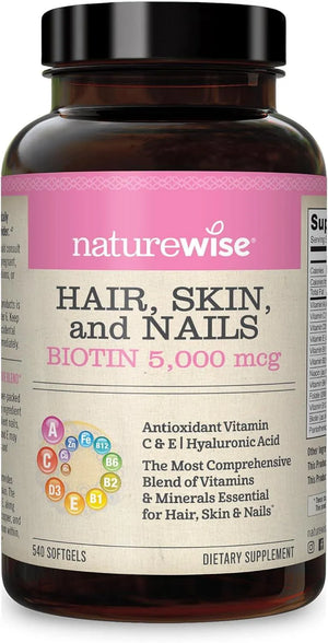 NATUREWISE - NatureWise Hair Skin and Nails Vitamin 540 Capsulas Blandas - The Red Vitamin MX - Suplementos Alimenticios - {{ shop.shopifyCountryName }}