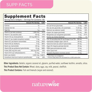 NATUREWISE - NatureWise Hair Skin and Nails Vitamin 540 Capsulas Blandas - The Red Vitamin MX - Suplementos Alimenticios - {{ shop.shopifyCountryName }}