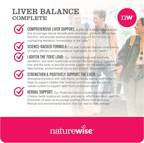 NATUREWISE - NatureWise Liver Detox Cleanse 120 Capsulas - The Red Vitamin MX - Suplementos Alimenticios - {{ shop.shopifyCountryName }}
