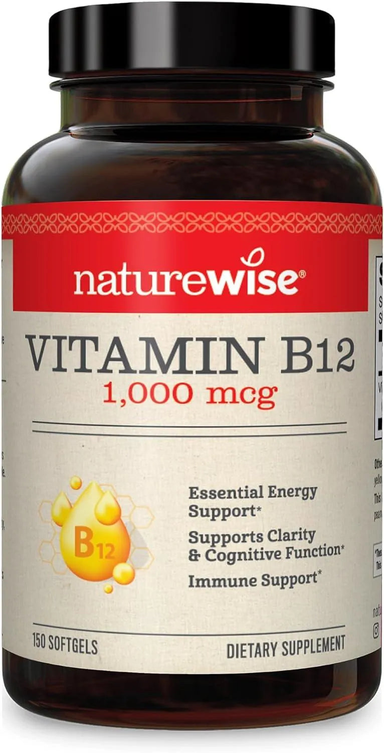 NATUREWISE - NatureWise Vitamin B12 1,000mcg 150 Capsulas Blandas - The Red Vitamin MX - Suplementos Alimenticios - {{ shop.shopifyCountryName }}